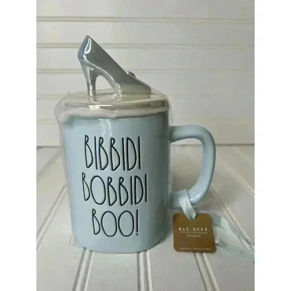 Rae Dunn Disney Princess Iridescent Cinderella Bibbidi Bobbidi Boo Mug NEW